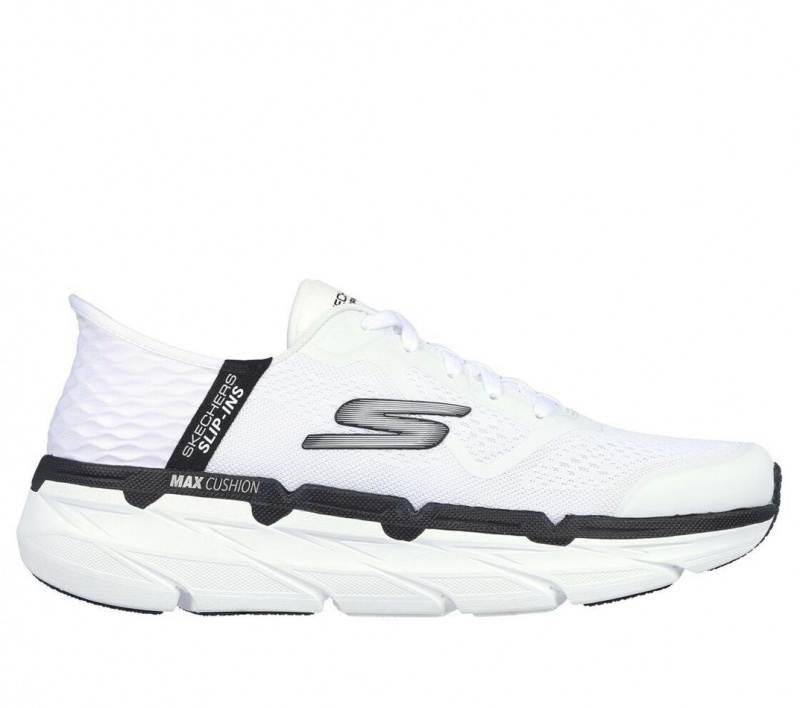 White Skechers Slip-ins: Max Cushioning Premier Men\'s Sneakers | ZIMN-76941