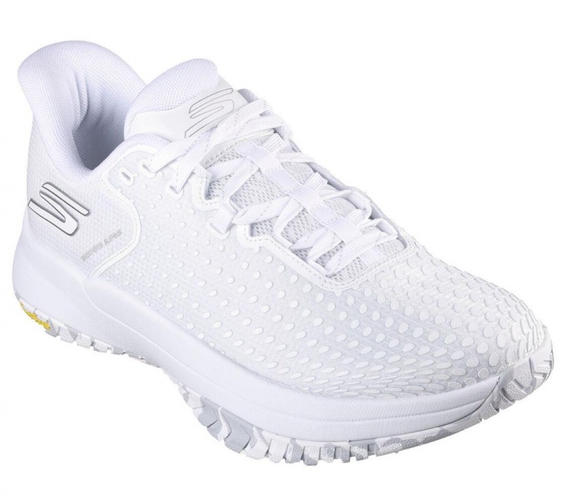 White Skechers Slip-ins: Viper Court Elite Men's Sneakers | XJTS-16580