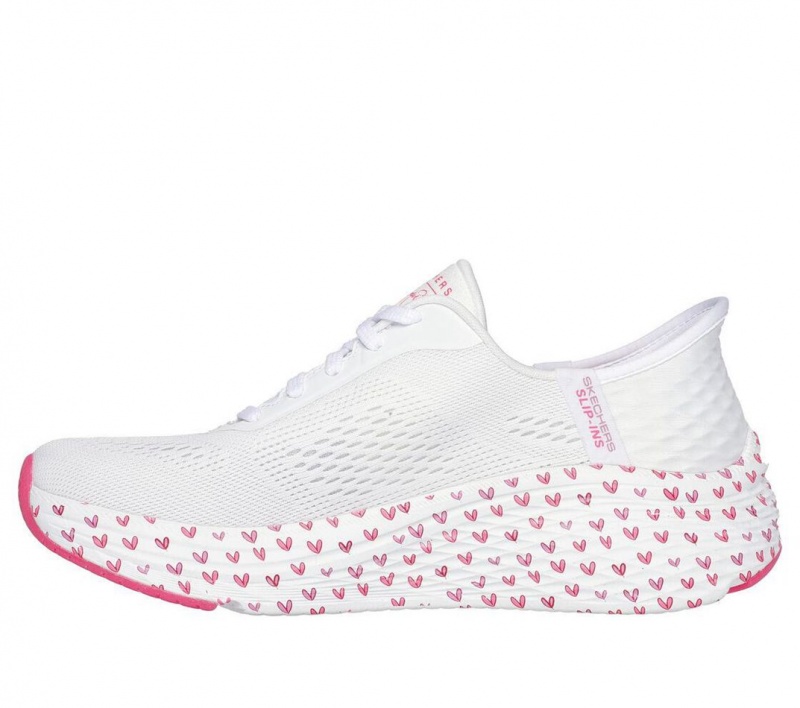 White Skechers Slip-ins X Jgoldcrown: Max Cushioning Women's Sneakers | LGBC-20967