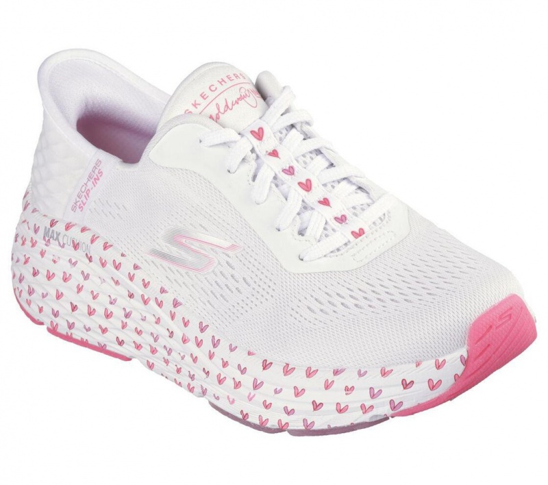 White Skechers Slip-ins X Jgoldcrown: Max Cushioning Women's Sneakers | LGBC-20967