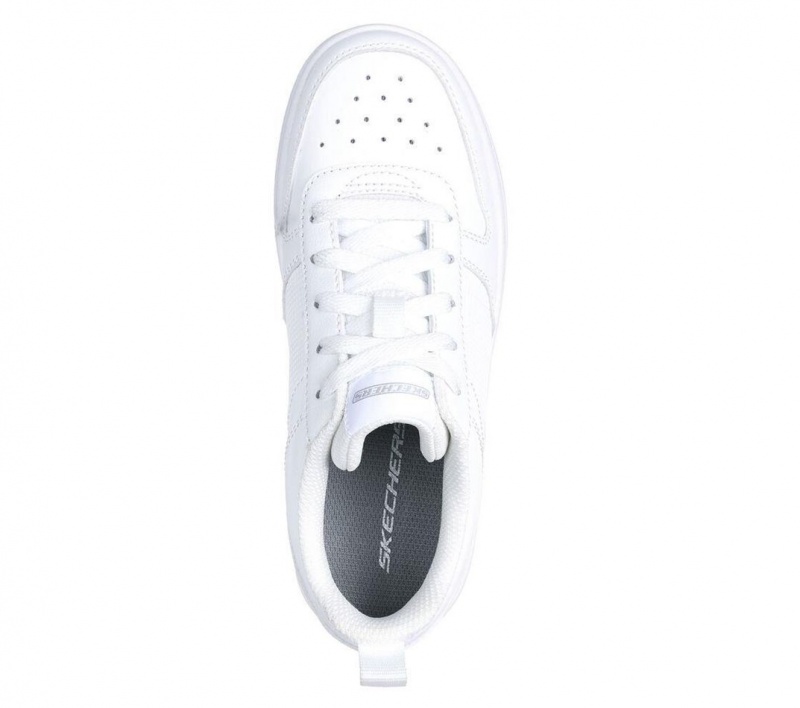 White Skechers Smooth Street - Genzo Boys' Sneakers | NFCZ-35914