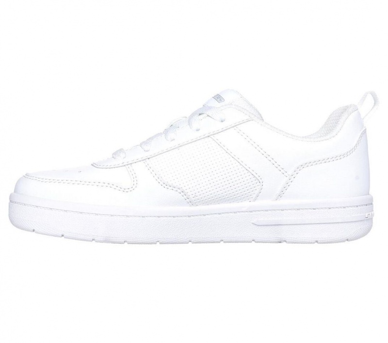 White Skechers Smooth Street - Genzo Boys' Sneakers | NFCZ-35914