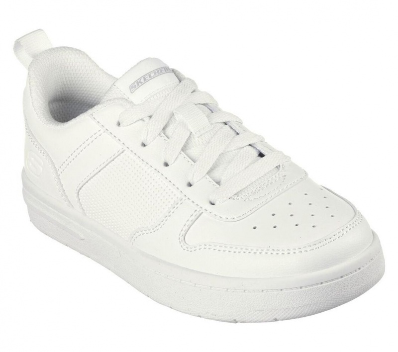 White Skechers Smooth Street - Genzo Boys' Sneakers | NFCZ-35914