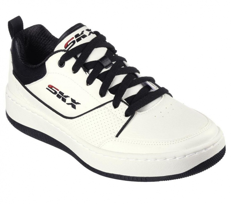 White Skechers Sport Court 92 - Ottoman Men's Walking Shoes | CTFA-25098