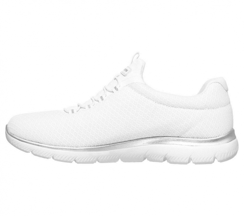 White Skechers Summits Women's Sneakers | LQFN-18639