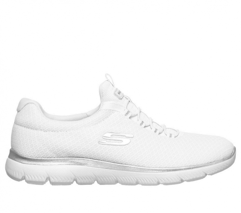 White Skechers Summits Women\'s Sneakers | LQFN-18639