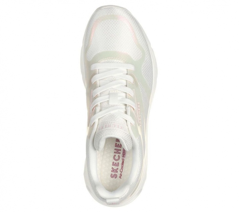 White Skechers Tres-air Uno - Shimmer N' Glow Women's Sneakers | MXCL-83057