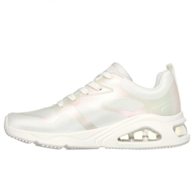 White Skechers Tres-air Uno - Shimmer N' Glow Women's Sneakers | MXCL-83057