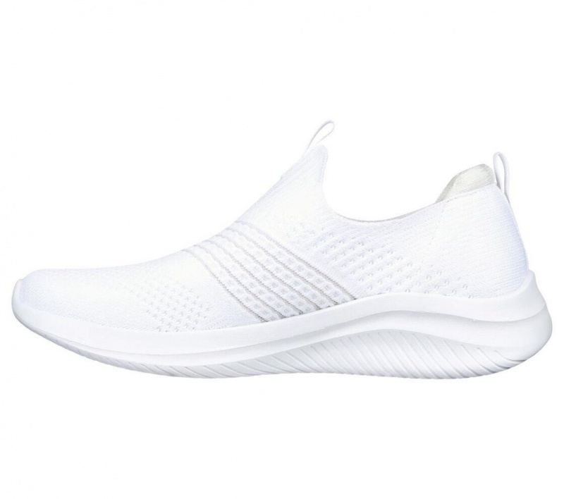 White Skechers Ultra Flex 3.0 - Classy Charm Women's Sneakers | MIGE-03875