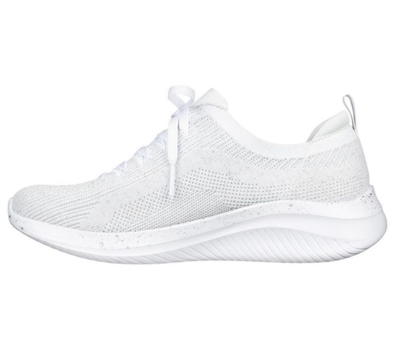 White Skechers Ultra Flex 3.0 - Let's Dance Women's Sneakers | IERX-96043