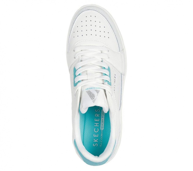 White Skechers Uno Court - Courted Style Women's Sneakers | EXGL-07128