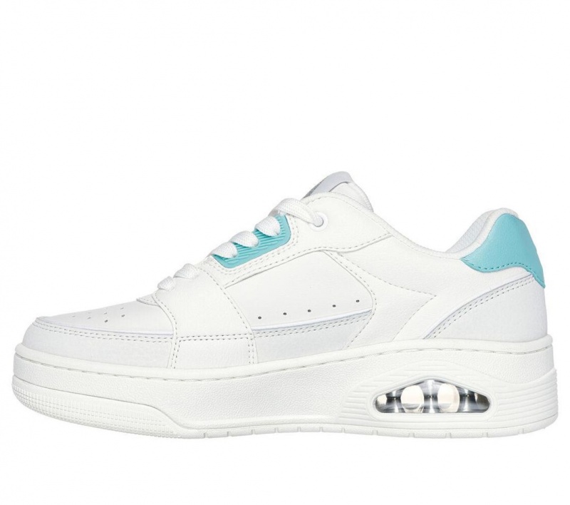 White Skechers Uno Court - Courted Style Women's Sneakers | EXGL-07128