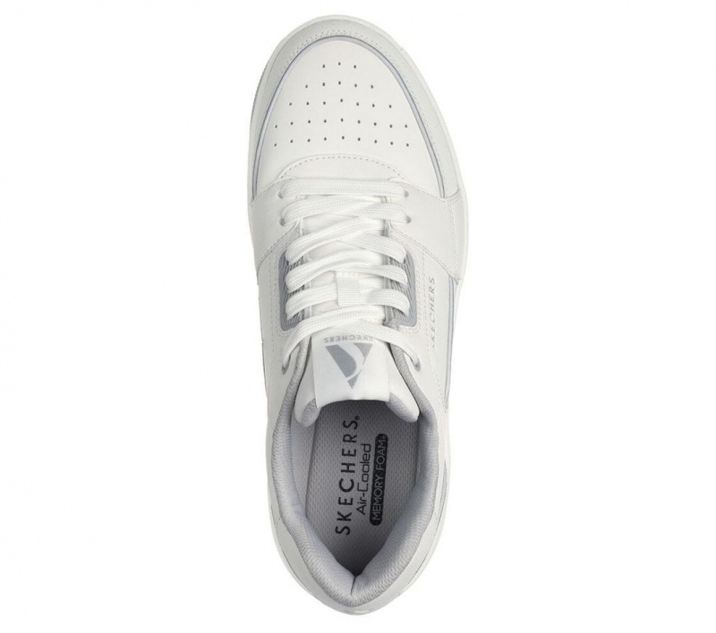 White Skechers Uno Court - Low-post Men's Sneakers | SEWA-19540