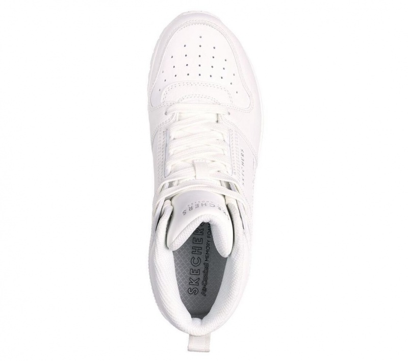 White Skechers Uno - High Regards Women's Sneakers | ENJL-08465