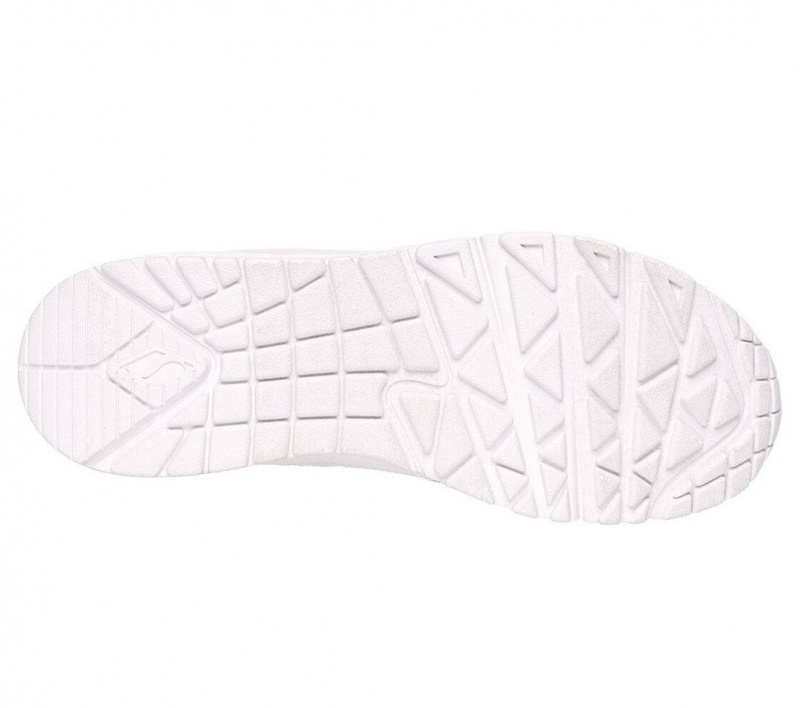 White Skechers Uno - High Regards Women's Sneakers | ENJL-08465