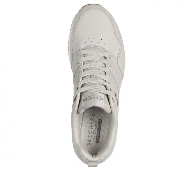 White Skechers Uno - Retro One Men's Sneakers | TFPW-13629