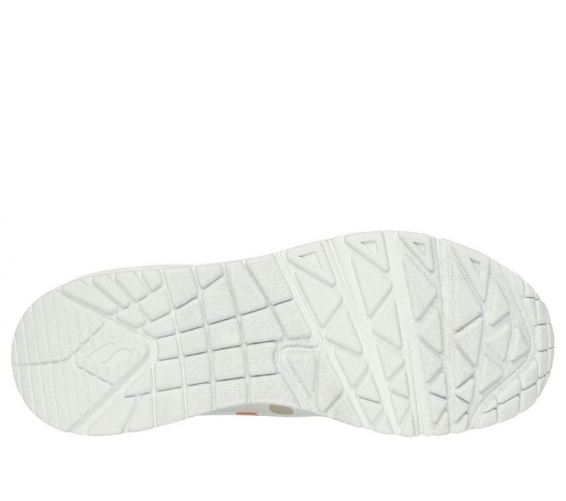 White Skechers Uno - Spotted Air Women's Sneakers | QPIG-48153