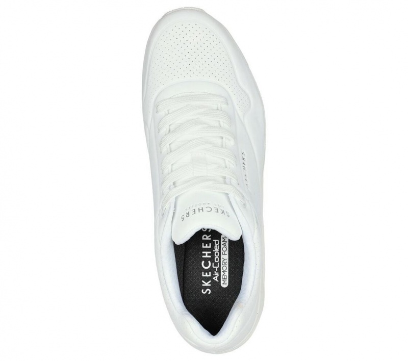 White Skechers Uno - Stand On Air Men's Sneakers | IMPC-91673