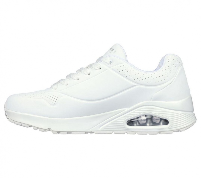 White Skechers Uno - Stand On Air Men's Sneakers | IMPC-91673