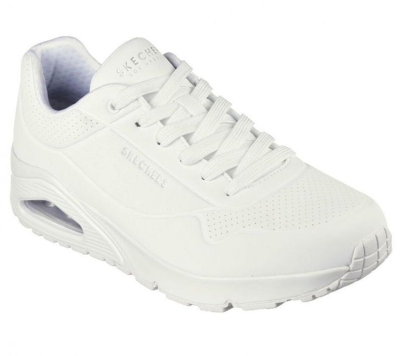 White Skechers Uno - Stand On Air Men's Sneakers | IMPC-91673