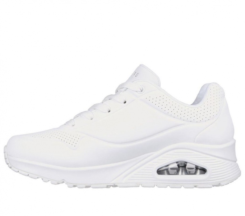 White Skechers Uno - Stand On Air Women's Sneakers | GPFT-29475