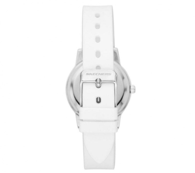 White Skechers Vanowen Ld Glitz Women's Watch | NOZQ-38217