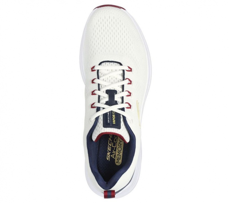 White Skechers Vapor Foam Men's Sneakers | ZDAV-71435