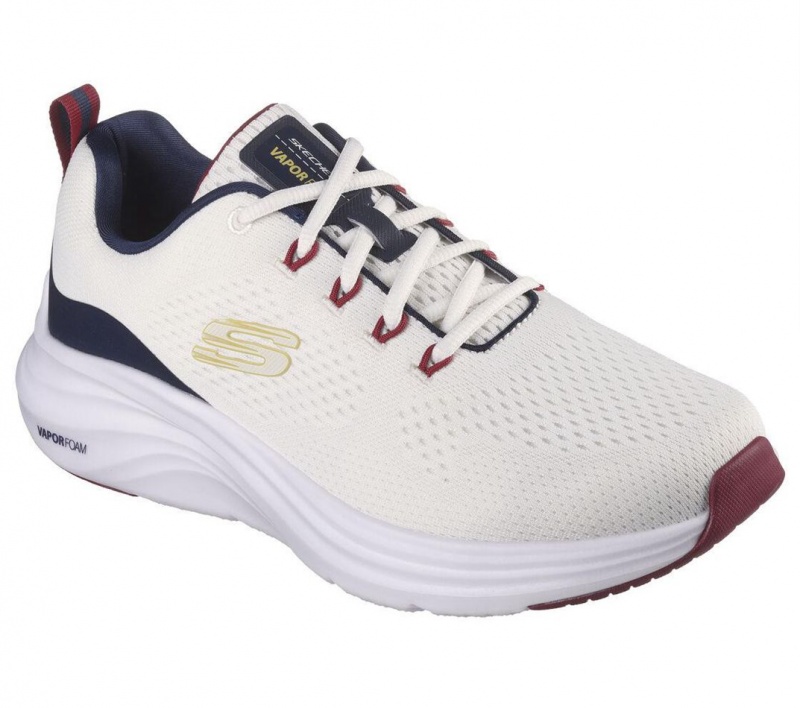 White Skechers Vapor Foam Men's Sneakers | ZDAV-71435