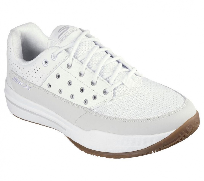 White Skechers Viper Court Luxe Men's Sneakers | WOHR-30459