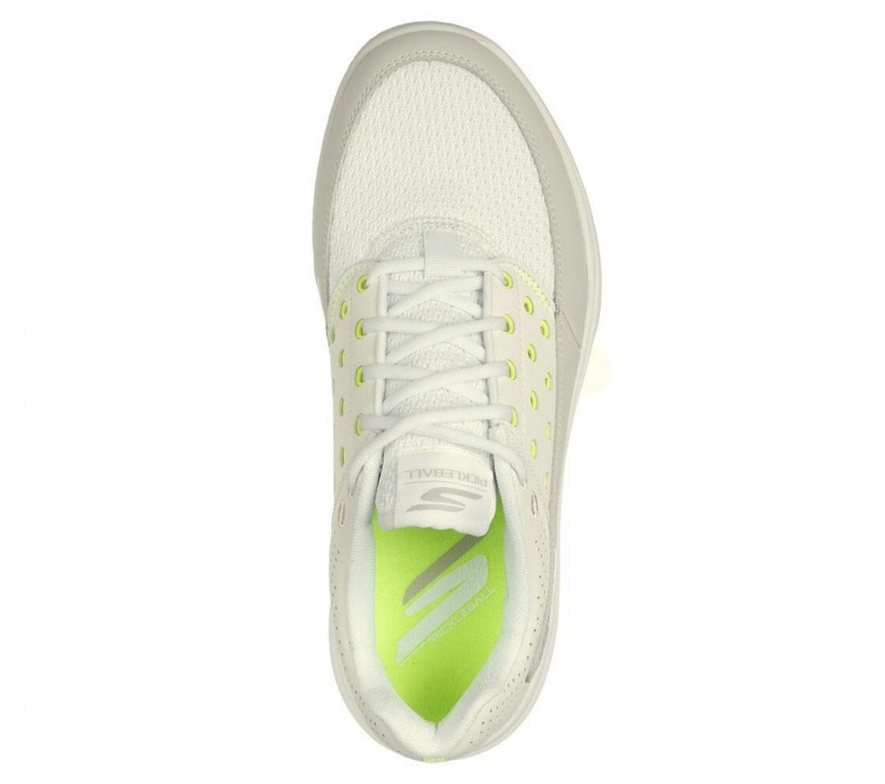 White Skechers Viper Court Luxe Women's Sneakers | DZKY-82035