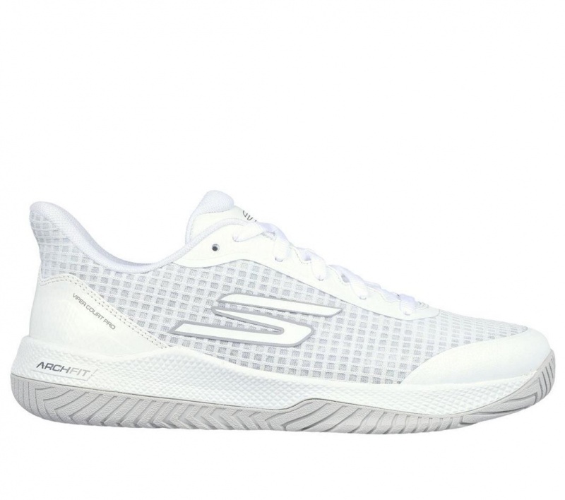 White Skechers Viper Court Pro - Pickleball Women's Sneakers | OHUL-04369