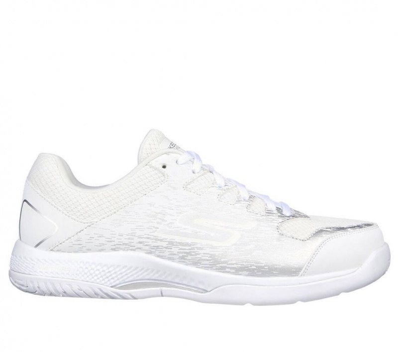 White Skechers Viper Court - Pickleball Women\'s Sneakers | FBZM-47932