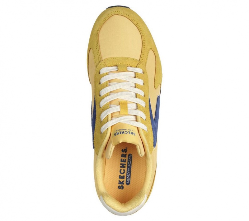 Yellow Skechers Og 85 - Modern Lace Low Retro Men's Walking Shoes | DLYH-26094