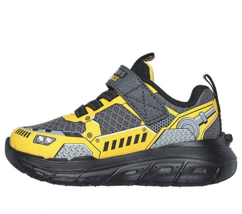 Yellow Skechers Skech Tracks Boys' Sneakers | FKVX-58126