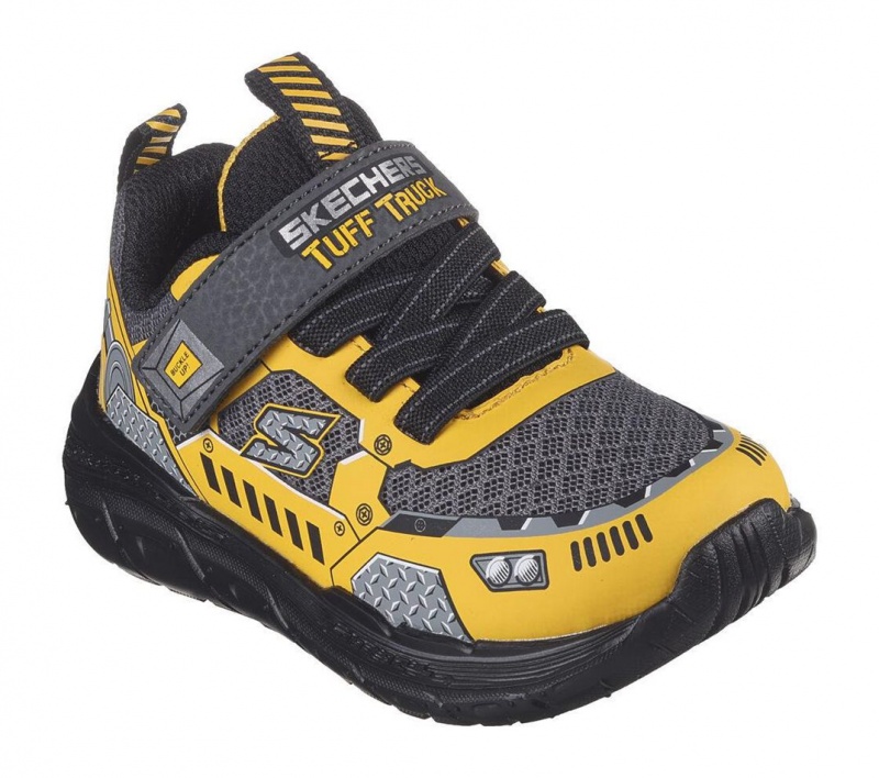 Yellow Skechers Skech Tracks Boys' Sneakers | FKVX-58126