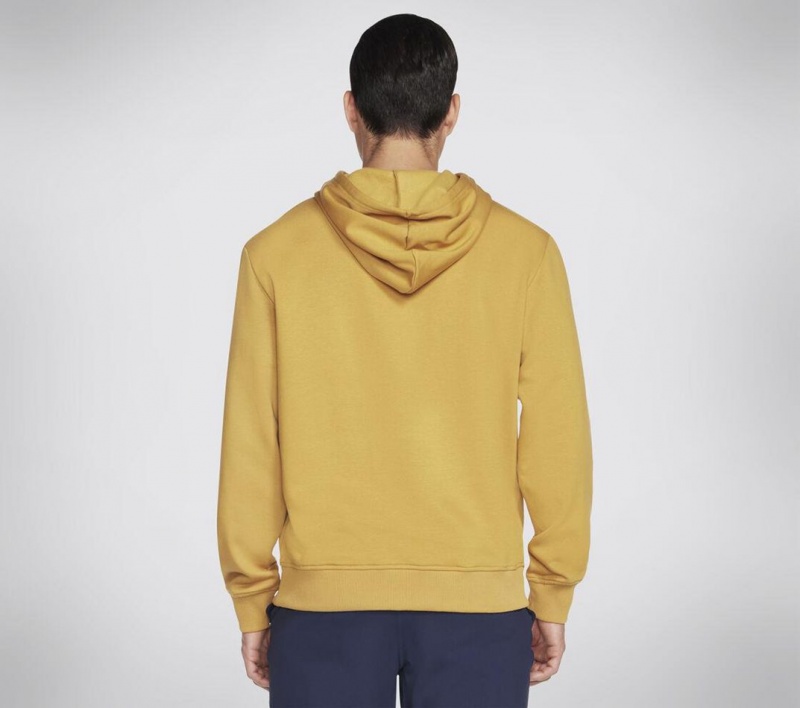 Yellow Skechers Skech-sweats Incognito Men's Hoodie | EDCY-49276