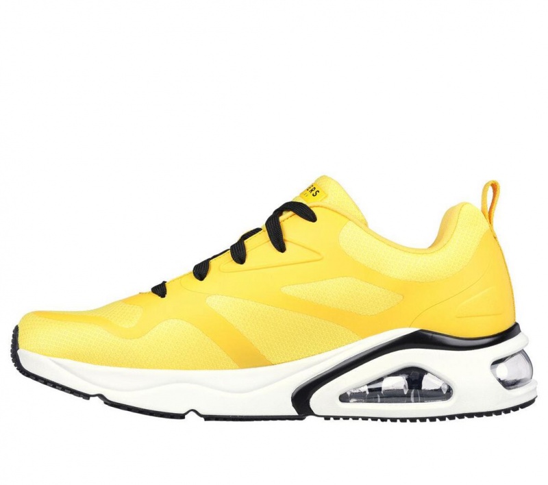 Yellow Skechers Tres-air Uno - Revolution-airy Men's Sneakers | DVTP-02598