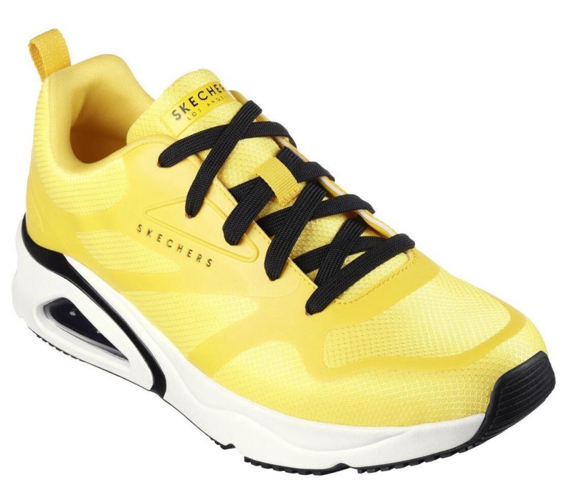 Yellow Skechers Tres-air Uno - Revolution-airy Men's Sneakers | DVTP-02598